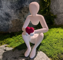 NOBody - Love's Embrace: A Minimalist Sculpture(white)